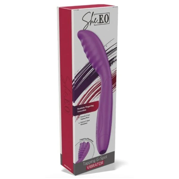 She.E.O G-Punkt-Vibrator mit Tapping-Technologie lila