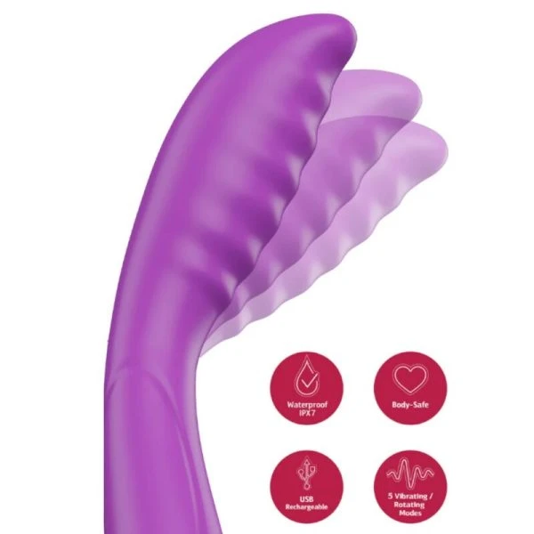 She.E.O G-Punkt-Vibrator mit Tapping-Technologie lila