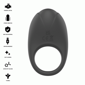 Intense FOR HIM Penisring met Clitorisstimulator Merlotte, zwart Intense FOR HIM Penisring met Clitorisstimulator Merlotte, zwart - Afbeelding 1