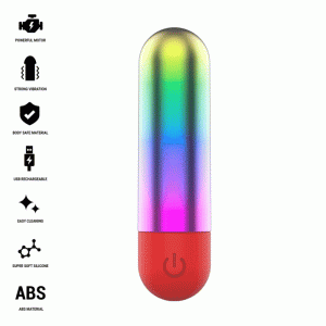 Intense FUN Toys Debbie Rainbow Clitoris-Vibrator, Regenboogdesign Intense FUN Toys Debbie Rainbow Clitoris-Vibrator, Regenboogdesign - Afbeelding 1