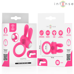 Intense FOR HIM Penisring Hopps met clitorisstimulatie, vibratie, roze Intense FOR HIM Penisring Hopps met clitorisstimulatie, vibratie, roze - Afbeelding 5