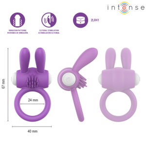 Intense FOR HIM Hopps vibrerende penisring met clitorisstimulatie, paars Intense FOR HIM Hopps vibrerende penisring met clitorisstimulatie, paars - Afbeelding 4