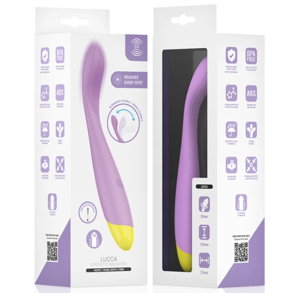 Intense High Tech Lucca flexibele G-spot vibrator USB-oplaadbaar