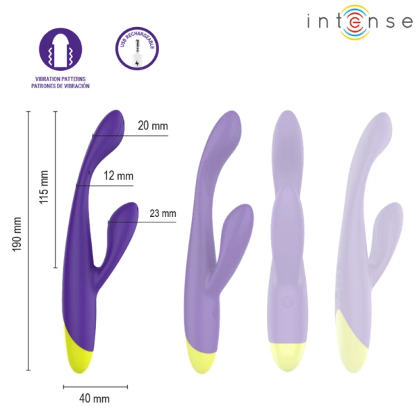 Intense High Tech Paolo Oplaadbare Konijnstimulator voor G-punt en Clitoris
