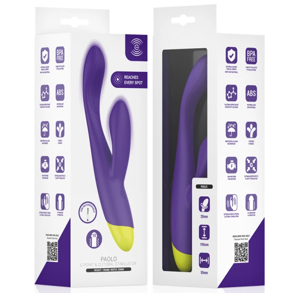 Intense High Tech Paolo Oplaadbare Konijnstimulator voor G-punt en Clitoris