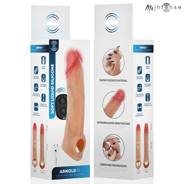 MR. Intense Penis Accessories Vibrator-Penishuls Arnold M met afstandsbediening 14,5 cm