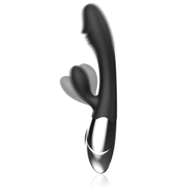 img_228716_70db8e8d3a0be3d16a766dc6326ef4d1_1.png Black&silver Kaleb Stimulerende Parelvibrator met Konijn, 20 cm