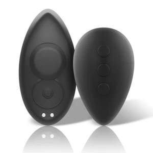 Black&silver siliconen slipvibrator oplaadbaar zwart