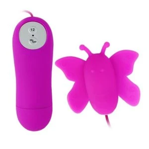 Baile Stimulating Klitoris-Stimulator Vlinder met Afstandsbediening, paars