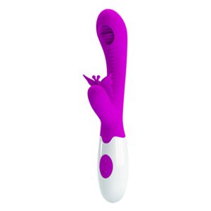 High Tech Pretty Love Moth Rabbit-Vibrator mit Leckfunktion Flieder High Tech Pretty Love Moth Rabbit-Vibrator mit Leckfunktion Flieder – Bild 1
