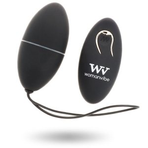 Womanvibe Alsan EGG Afstandsbediening Trillingsei Siliconen Zwart Womanvibe Alsan EGG Afstandsbediening Trillingsei Siliconen Zwart - Afbeelding 1
