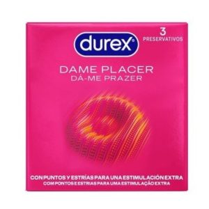 Durex Kondome Dame Placer mit Noppen und Rillen, 3 Stück Durex Kondome Dame Placer mit Noppen und Rillen, 3 Stück – Bild 1
