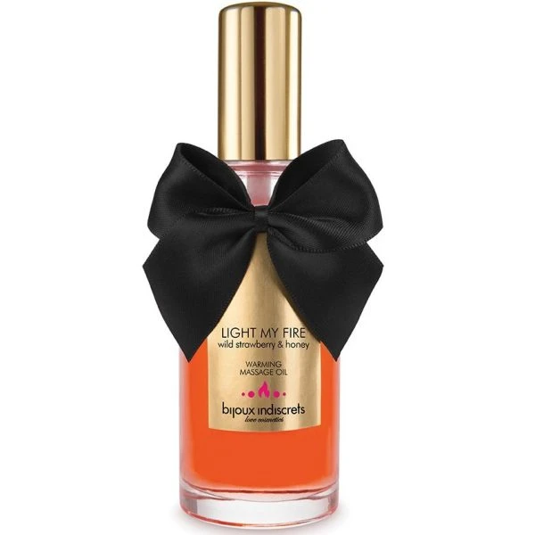 Bijoux Love Cosmetiques Massageöl mit Wärmeeffekt Erdbeer-Aroma 100 ml