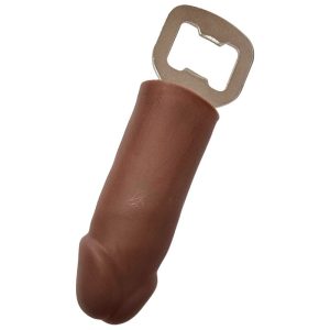 Diablo Picante Penisvormige Flessenopener van Bruin Rubber Diablo Picante Penisvormige Flessenopener van Bruin Rubber - Afbeelding 1