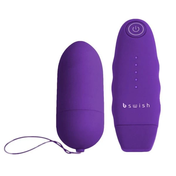 B Swish Bnaughty Classic Unleashed Kogelvibrator met Afstandsbediening, Lila
