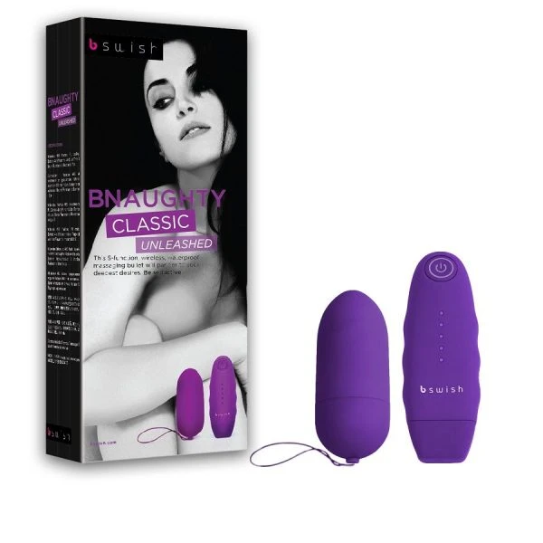 B Swish Bnaughty Unleashed Kogelvibrator met Afstandsbediening Roze