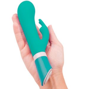 B Swish Bwild Deluxe Bunny Rabbit Vibrator Jade – Clitorisstimulator met G-punt stimulatie B Swish Bwild Deluxe Bunny Rabbit Vibrator Jade – Clitorisstimulator met G-punt stimulatie - Afbeelding 3