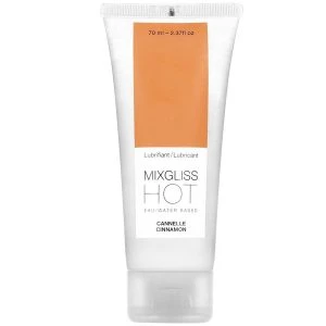 Mixgliss lubricating gel with warming effect and cinnamon flavor, 70 ml