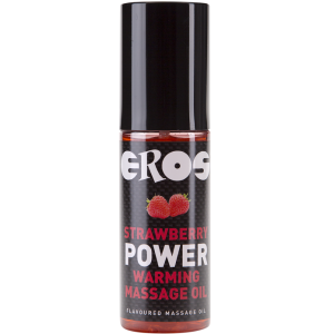 Eros Power Line Massageolie met aardbeiensmaak en warmte-effect Eros Power Line Massageolie met aardbeiensmaak en warmte-effect - Afbeelding 1