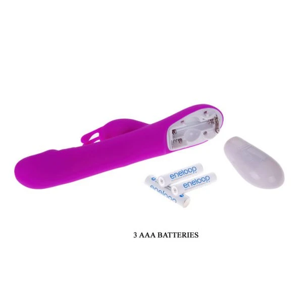 High Tech Pretty Love Flirtation Robert Vibrator met clitorisstimulator, 210 mm High Tech Pretty Love Flirtation Robert Vibrator met clitorisstimulator, 210 mm