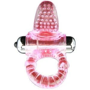 Baile FOR HIM Sweet ABS 10 Rhythms Ring Vibrator Penisring met Clitoris-Stimulator Roze