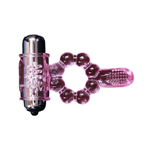 Baile FOR HIM siliconen penisring met 10 vibratieritmes en roze vibratie Baile FOR HIM siliconen penisring met 10 vibratieritmes en roze vibratie
