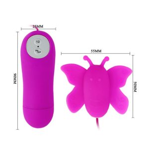 Baile Stimulating Klitoris-Stimulator Vlinder met Afstandsbediening, paars Baile Stimulating Klitoris-Stimulator Vlinder met Afstandsbediening, paars - Afbeelding 5