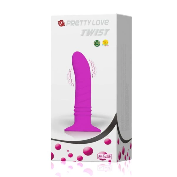 Pretty Love Butplug Analtwist II mit Vibration und Saugnapf