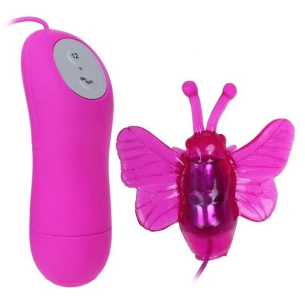 Baile Stimulating Cute Secret Butterfly Stimulator Vibrator lila