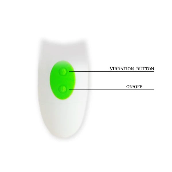 High Tech Pretty Love Flirtation Owen Green Vibrator groen-wit