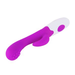 High Tech Pretty Love Flirtation Arthur Vibrator met Clitorisstimulator Lila Wit High Tech Pretty Love Flirtation Arthur Vibrator met Clitorisstimulator Lila Wit - Afbeelding 5