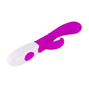 High Tech Pretty Love Flirtation Arthur Vibrator met Clitorisstimulator Lila Wit High Tech Pretty Love Flirtation Arthur Vibrator met Clitorisstimulator Lila Wit - Afbeelding 6