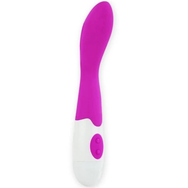 High Tech Pretty Love Flirtation Bishop Vibrator aus Silikon, 18 cm, flieder/weiß