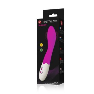 High Tech Pretty Love Flirtation Bishop Vibrator aus Silikon, 18 cm, flieder/weiß High Tech Pretty Love Flirtation Bishop Vibrator aus Silikon, 18 cm, flieder/weiß – Bild 9