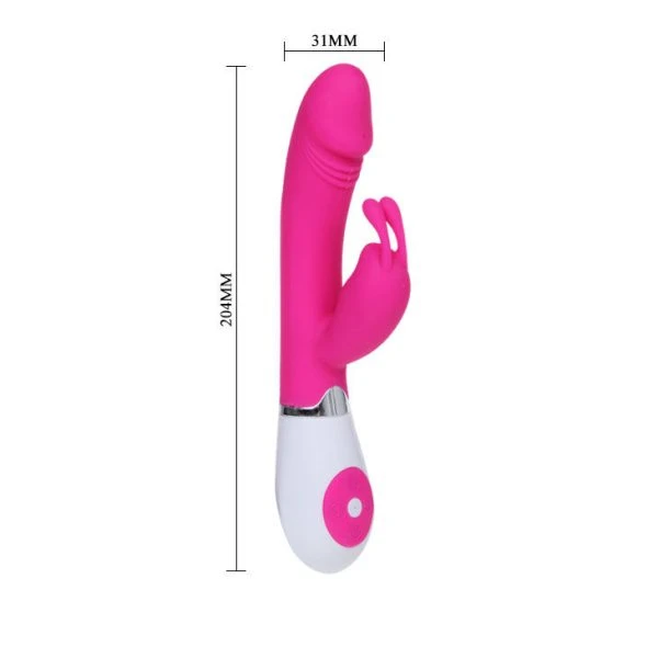 High Tech Pretty Love Flirtation Gena Vibrator met Clitorisstimulator en Spraakbesturing