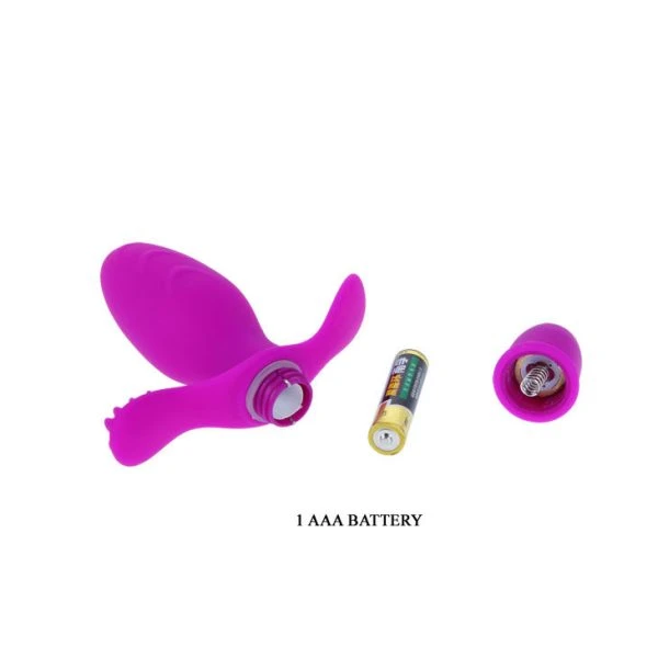 Anal Toys Pretty Love Flirtation Fitch Vibrator met Clitorisstimulator, 11 cm