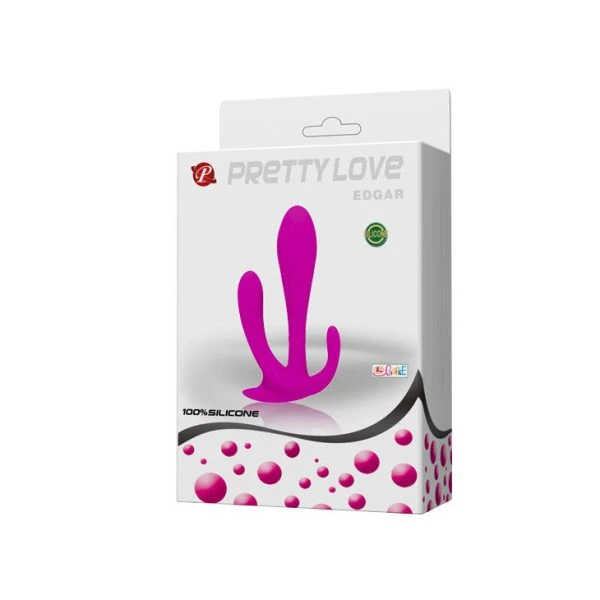 Anal Toys Pretty Love Double Stimulation Edgar Silikon-Dildo