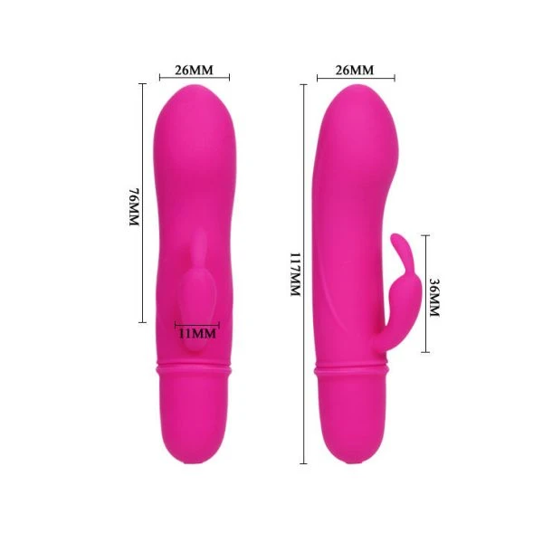 High Tech Pretty Love Flirtation Vibrator met Konijn Caesar, Lila
