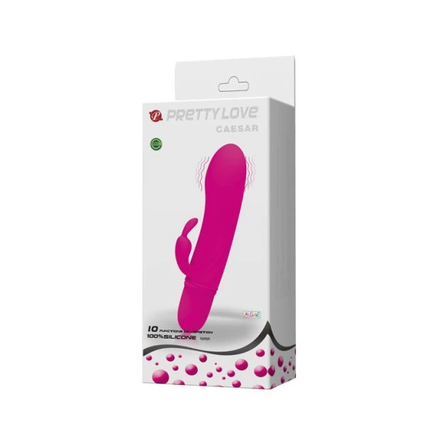 High Tech Pretty Love Flirtation Vibrator met Konijn Caesar, Lila