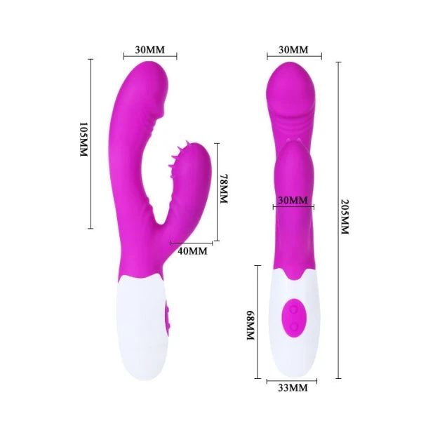 High Tech Pretty Love Vibrator Stimulator Andre met Clitoris-Rotor, 20 cm High Tech Pretty Love Vibrator Stimulator Andre met Clitoris-Rotor, 20 cm