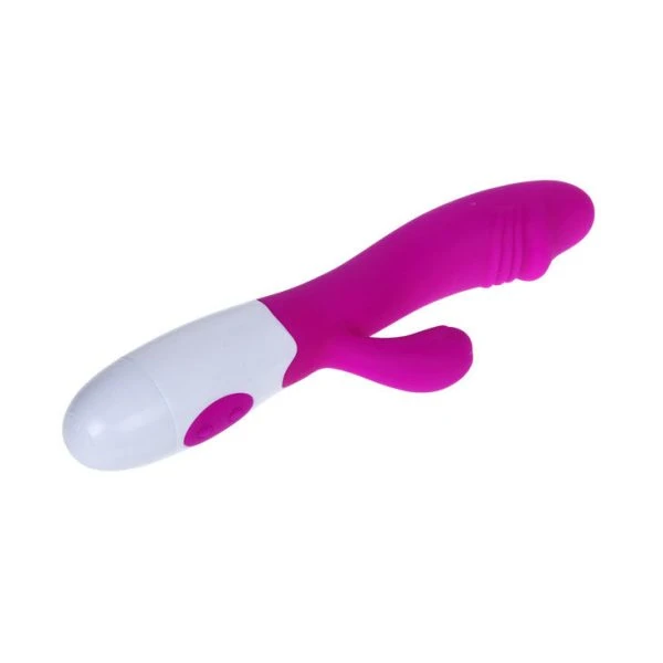 High Tech Pretty Love Flirtation Perlenvibrator mit 30 Rhythmen, Flieder/Weiß