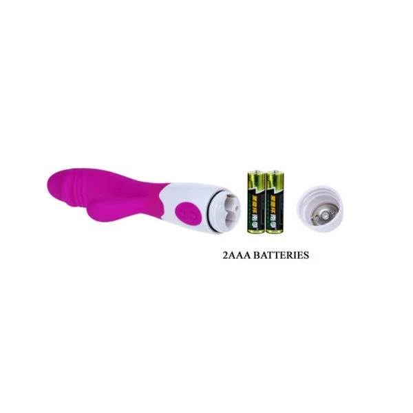 High Tech Pretty Love Flirtation Perlenvibrator mit 30 Rhythmen, Flieder/Weiß