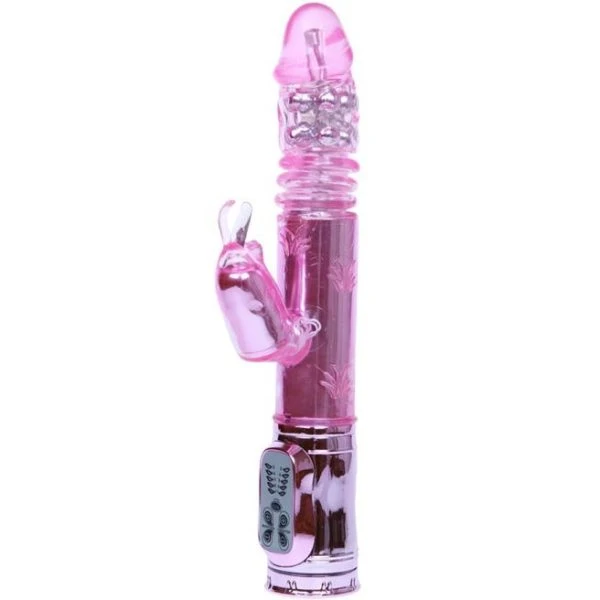 Baile Rotations Pochender Bunny Pink Rampant Rotator met roterende kralen Baile Rotations Pochender Bunny Pink Rampant Rotator met roterende kralen
