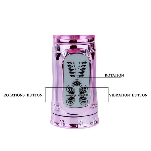 Baile Rotations Pochender Bunny Pink Rampant Rotator met roterende kralen Baile Rotations Pochender Bunny Pink Rampant Rotator met roterende kralen