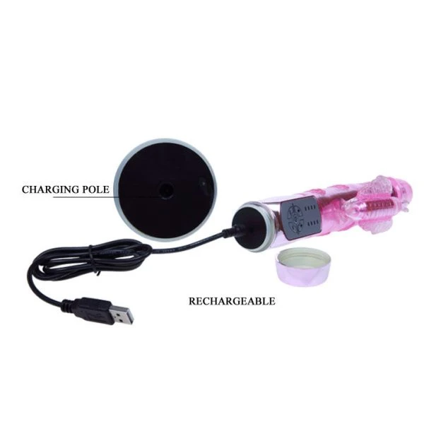 Baile Rotations Konijnenvibrator Zoemende Vlinder