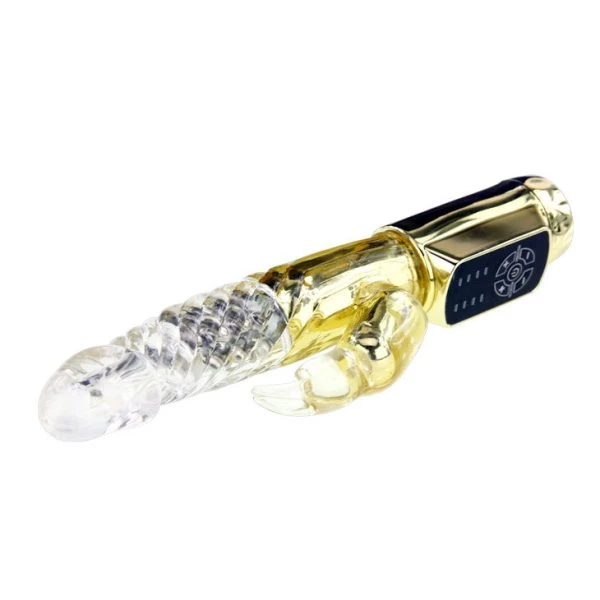 Baile Rotations Rabbit-Vibrator Gold Prince met roterende parels 23 cm