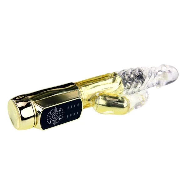 Baile Rotations Rabbit-Vibrator Gold Prince met roterende parels 23 cm