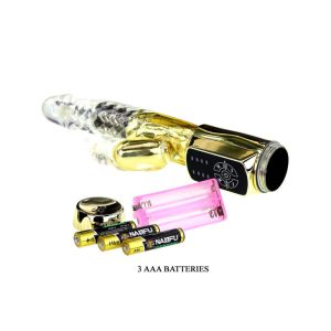 Baile Rotations Rabbit-Vibrator Gold Prince met roterende parels 23 cm Baile Rotations Rabbit-Vibrator Gold Prince met roterende parels 23 cm - Afbeelding 8
