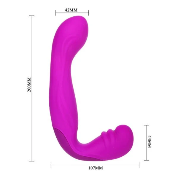 FUN Toys Pretty Love Beau Lilac Harness Strap-On zonder riemen, oplaadbaar FUN Toys Pretty Love Beau Lilac Harness Strap-On zonder riemen, oplaadbaar