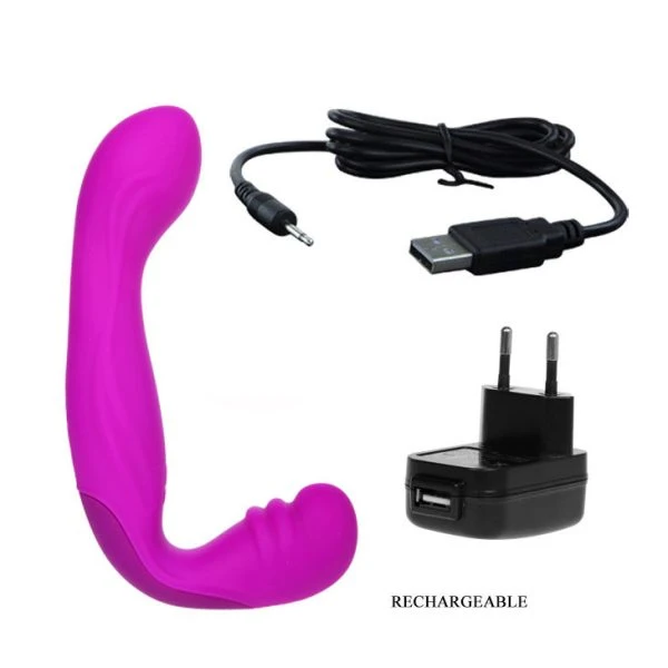 FUN Toys Pretty Love Beau Lilac Harness Strap-On zonder riemen, oplaadbaar FUN Toys Pretty Love Beau Lilac Harness Strap-On zonder riemen, oplaadbaar